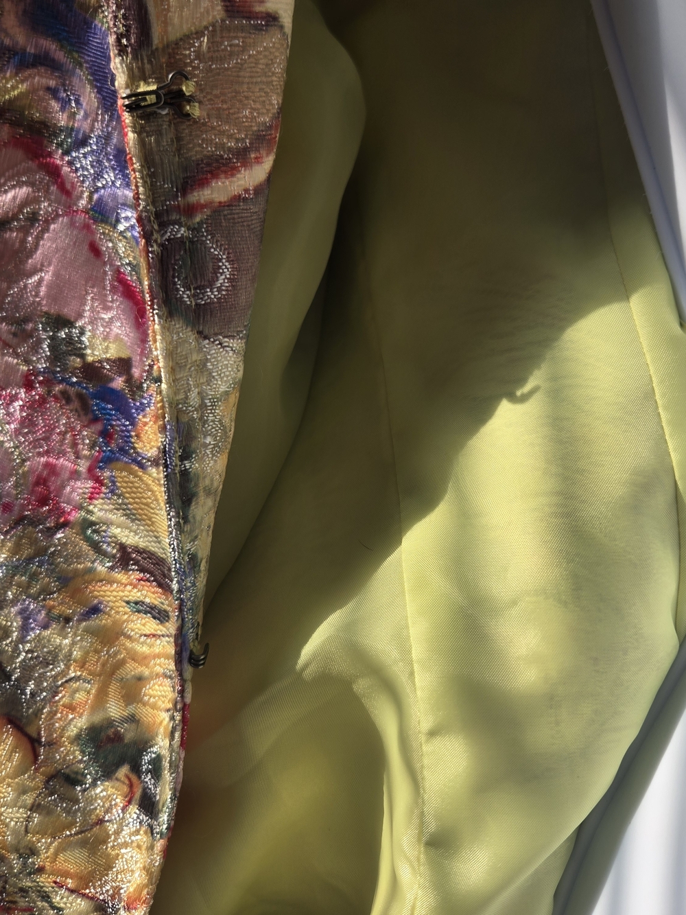 Chico's 3 Floral Watercolor Maximalist Cottagecore Artsy Brocade Jacket XL - Picture 6 of 8